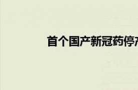 首个国产新冠药停产具体详细内容是什么