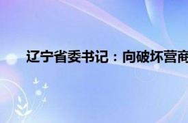 辽宁省委书记：向破坏营商环境宣战具体详细内容是什么