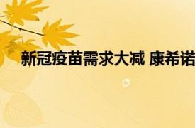 新冠疫苗需求大减 康希诺净亏9亿具体详细内容是什么