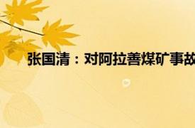 张国清：对阿拉善煤矿事故严肃追责具体详细内容是什么