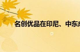 名创优品在印尼、中东成轻奢具体详细内容是什么