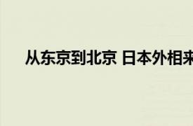 从东京到北京 日本外相来也匆匆具体详细内容是什么