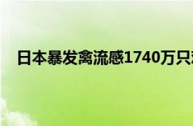 日本暴发禽流感1740万只鸡被扑杀具体详细内容是什么