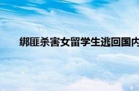 绑匪杀害女留学生逃回国内后要赎金具体详细内容是什么