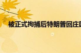 被正式拘捕后特朗普回庄园开派对具体详细内容是什么