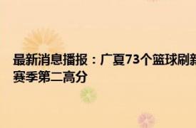 最新消息播报：广夏73个篮球刷新CBA季后赛纪录 北京男篮123分平球队赛季第二高分