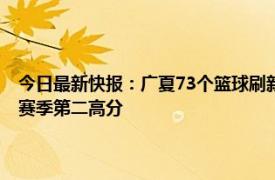 今日最新快报：广夏73个篮球刷新CBA季后赛纪录 北京男篮123分平球队赛季第二高分