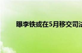 曝李铁或在5月移交司法机关具体详细内容是什么