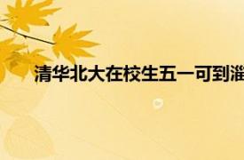 清华北大在校生五一可到淄博免费游具体详细内容是什么