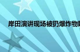 岸田演讲现场被扔爆炸物瞬间曝光具体详细内容是什么