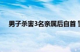 男子杀害3名亲属后自首 警方通报具体详细内容是什么