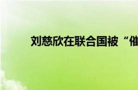 刘慈欣在联合国被“催更”具体详细内容是什么