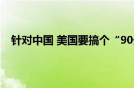 针对中国 美国要搞个“90天冲刺”具体详细内容是什么