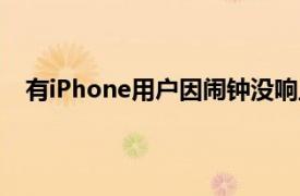 有iPhone用户因闹钟没响上班迟到具体详细内容是什么