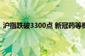 沪指跌破3300点 新冠药等概念股上涨具体详细内容是什么