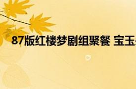 87版红楼梦剧组聚餐 宝玉头发全白具体详细内容是什么