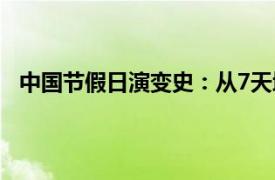 中国节假日演变史：从7天增至11天具体详细内容是什么