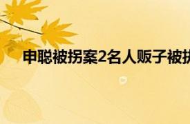 申聪被拐案2名人贩子被执行死刑具体详细内容是什么