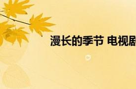 漫长的季节 电视剧具体详细内容是什么