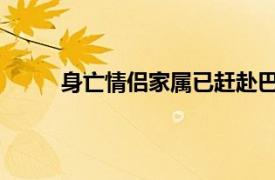 身亡情侣家属已赶赴巴厘岛具体详细内容是什么