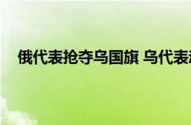 俄代表抢夺乌国旗 乌代表动手暴揍具体详细内容是什么