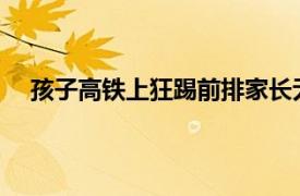 孩子高铁上狂踢前排家长无动于衷具体详细内容是什么