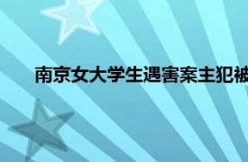 南京女大学生遇害案主犯被执行死刑具体详细内容是什么