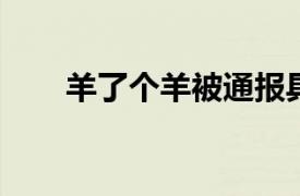 羊了个羊被通报具体详细内容是什么