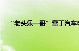 “老头乐一哥”雷丁汽车申请破产具体详细内容是什么