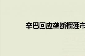 辛巴回应垄断榴莲市场具体详细内容是什么