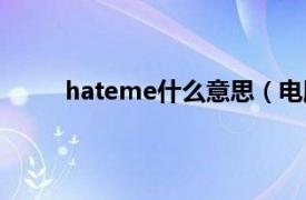 hateme什么意思（电脑中的hame是什么意思）