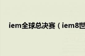 iem全球总决赛（iem8世界总决赛相关内容简介介绍）