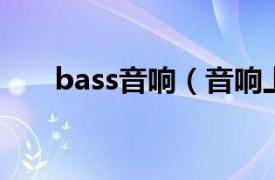 bass音响（音响上S.BASS什么意思）