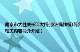 南京市大胜关长江大桥(京沪高铁桥)简介（南京大胜关长江大桥 京沪高速铁路跨江大桥相关内容简介介绍）