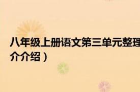 八年级上册语文第三单元整理（八年级语文上 全三册相关内容简介介绍）