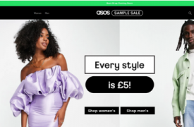 Asos 推出样品销售网站 所有商品售价 5 英镑