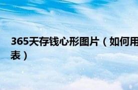 365天存钱心形图片（如何用Excel制作心形图案365天存钱计划表）