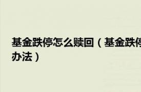 基金跌停怎么赎回（基金跌停后应该怎么处理可以尝试这些解决办法）