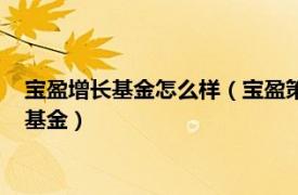 宝盈增长基金怎么样（宝盈策略增长基金你怎么看新发行的这个基金）