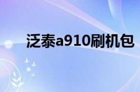 泛泰a910刷机包（泛泰A910怎么样）