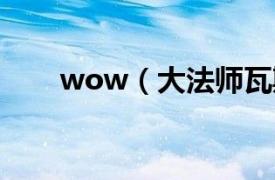 wow（大法师瓦斯格的神秘的法杖）