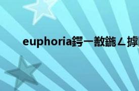 euphoria鍔ㄧ敾鍦ㄥ摢閲岀湅（求euphoria动画）