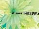 itunes下载到哪了（itunes下载的文件在哪）