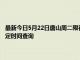 最新今日5月22日唐山周二限行尾号、限行时间几点到几点限行限号最新规定时间查询