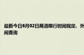 最新今日6月02日商洛限行时间规定、外地车限行吗、今天限行尾号限行限号最新规定时间查询