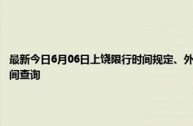 最新今日6月06日上饶限行时间规定、外地车限行吗、今天限行尾号限行限号最新规定时间查询