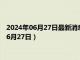 2024年06月27日最新消息：白银回收价格多少钱一克（2024年6月27日）