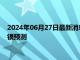 2024年06月27日最新消息：美国通胀数据来袭 投行上调国际白银预测