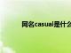 网名casual是什么意思（casual是什么意思）