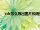 cdr怎么导出图片和纸张大小一样（cdr怎么导出图片）